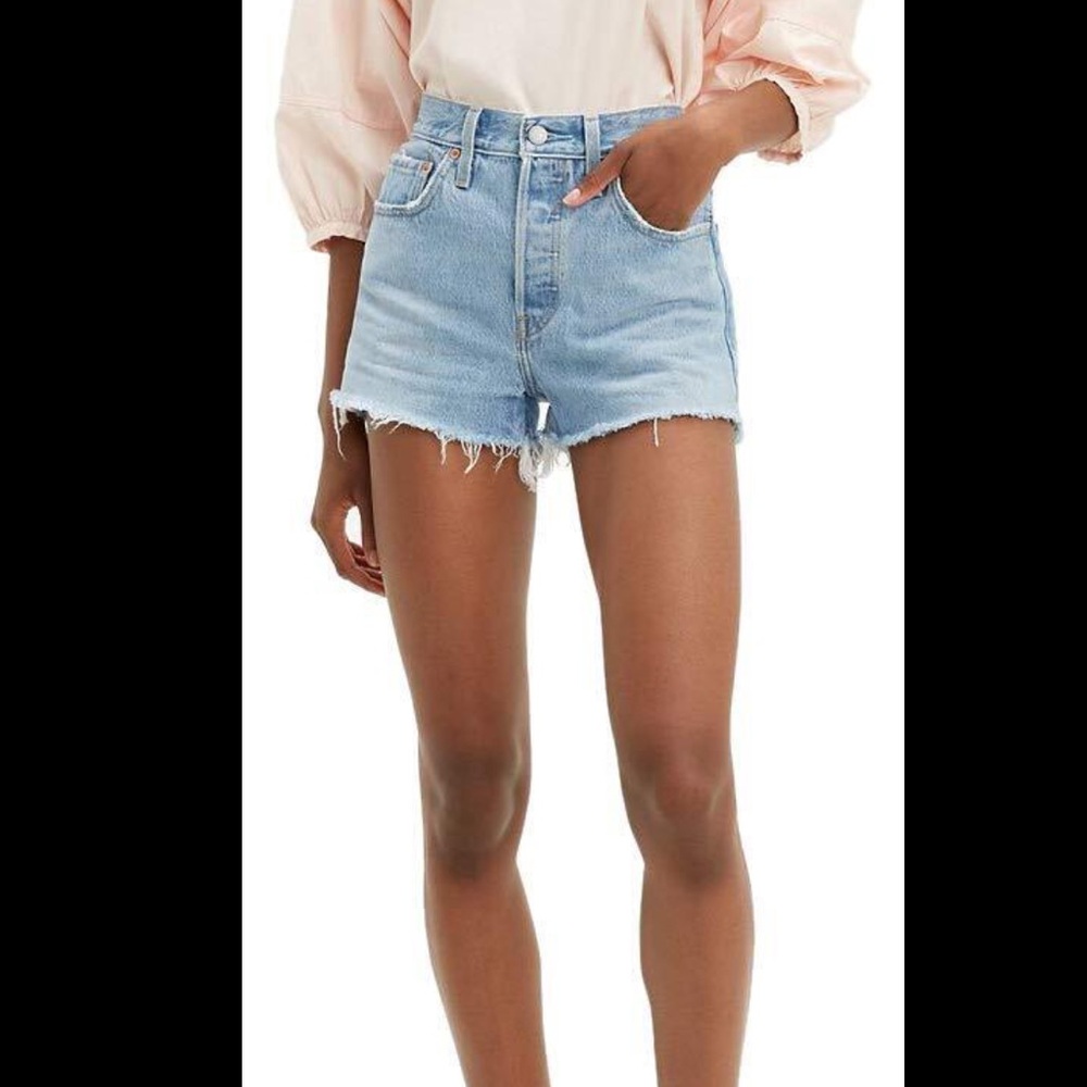 Levi’s 501 high rise jean shorts